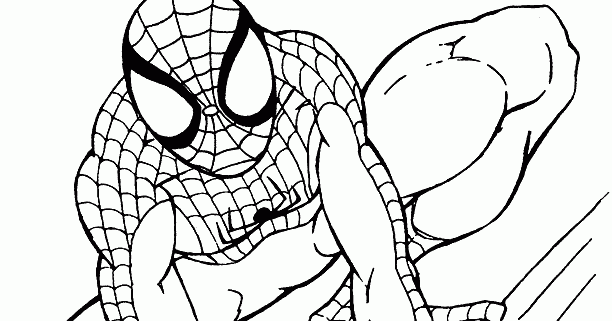 download gambar mewarnai spiderman