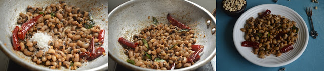 Step 5 - Karamani Sundal  Recipe 