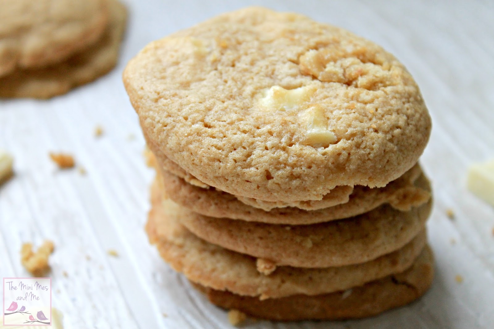 Chewy White Chocolate Cookies {Creative Summer 5} The Mini Mes and Me