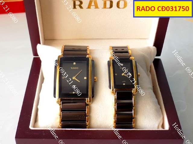 Đồng hồ nam mặt chữ nhật Rado CĐ031750 Đồng hồ nam mặt chữ nhật Rado CĐ031750