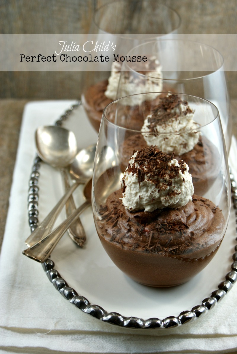 Authentic Suburban Gourmet Julia Child's Perfect Chocolate Mousse + Joy of Giving