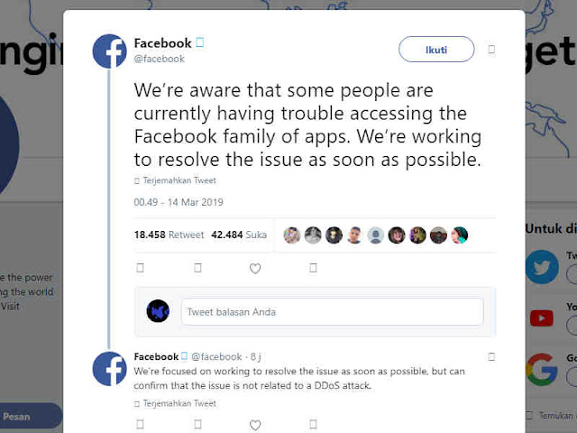 Facebook dan Instagram Padam, Tidak Terkait dengan Serangan DDoS Facebook dan Instagram Padam, Tidak Terkait dengan Serangan DDoS