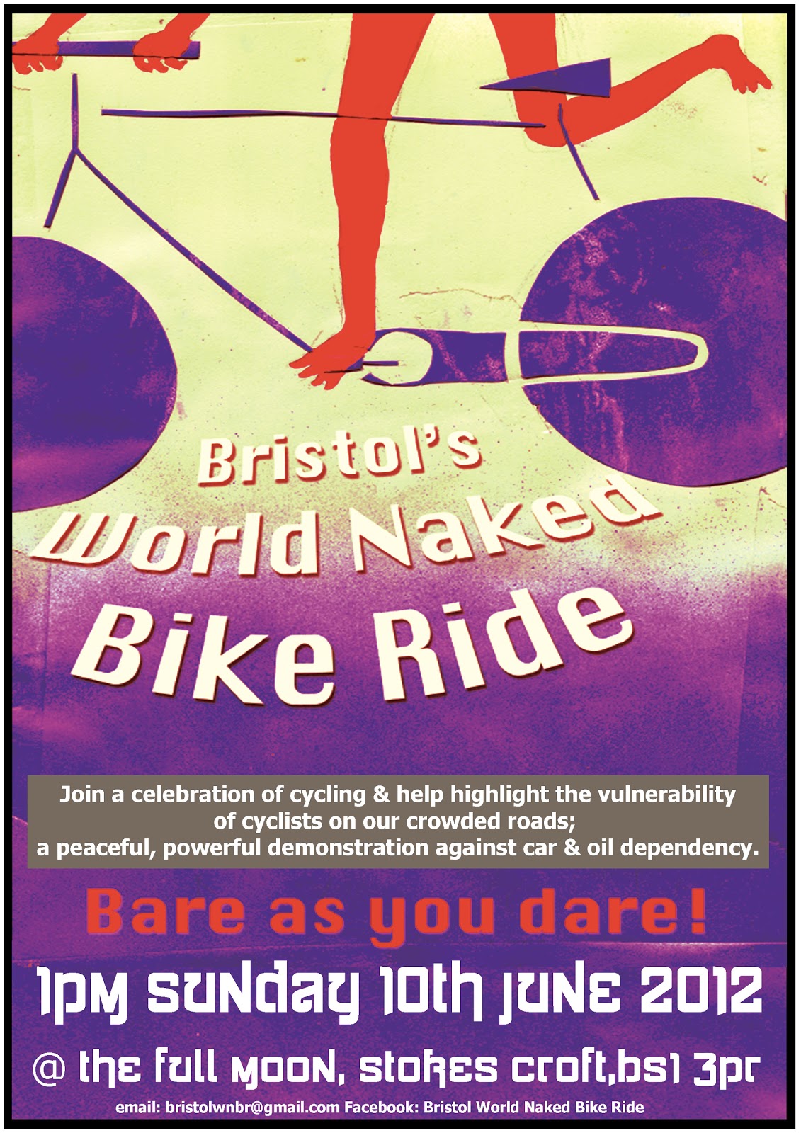 Bristol World Naked Bike Ride 