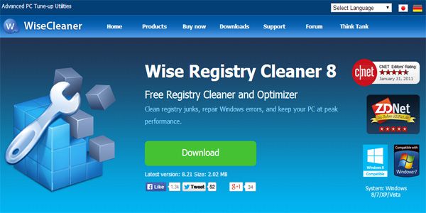 Wise Registry Cleaner Pro 5.94 Free Download