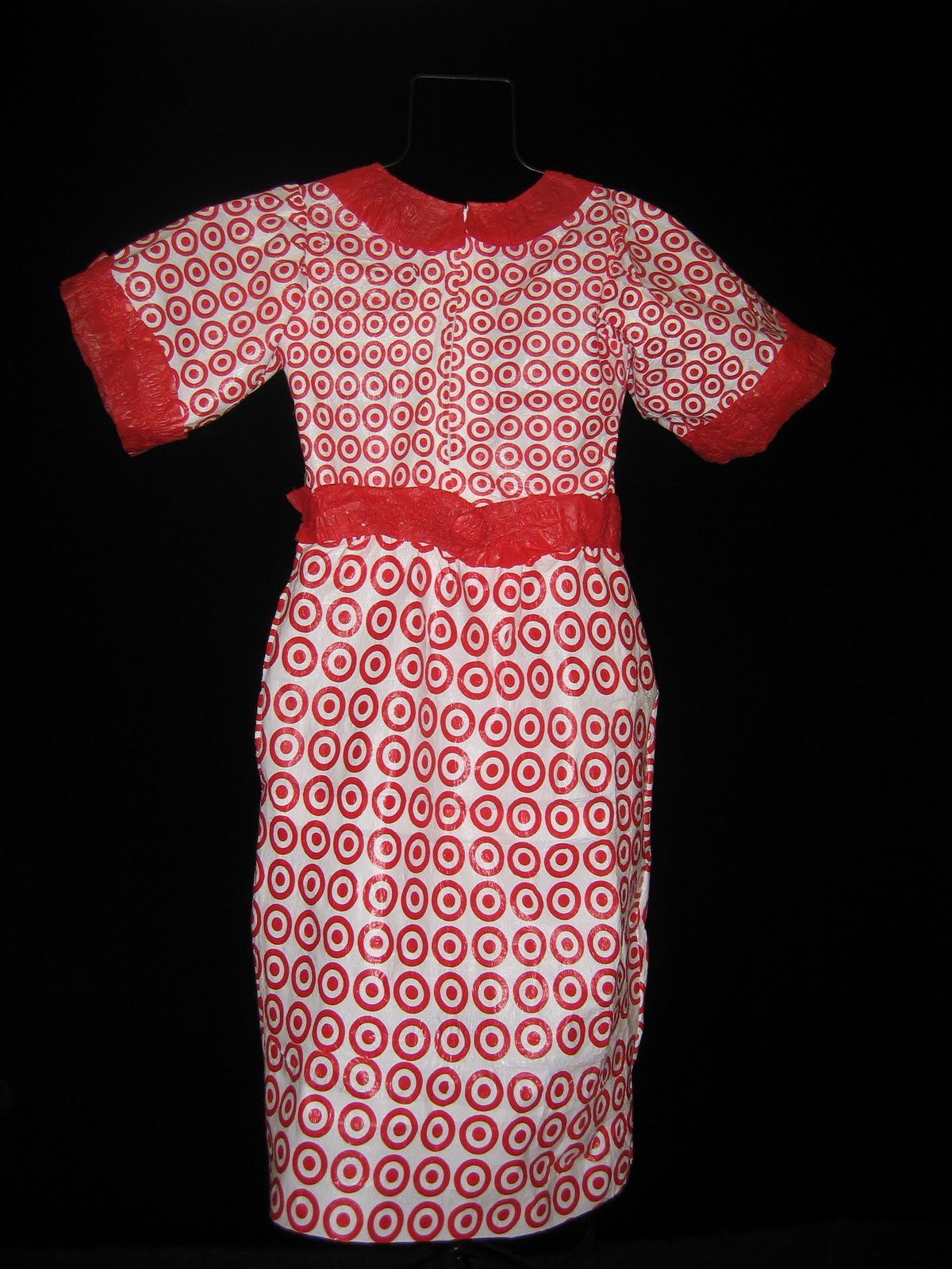 Hot Off My Press Aim High A dress made from recyclable Target bags