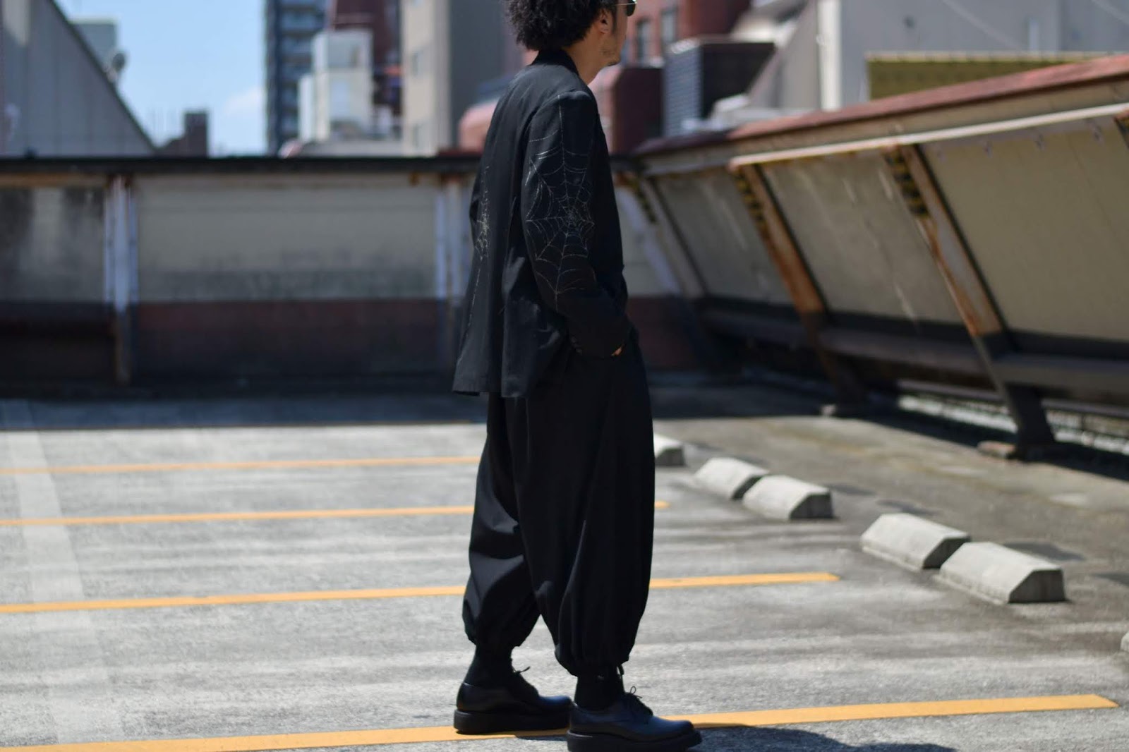 正規店通販 Yohji Yamamoto - Yohji Yamamoto 18awの蜘蛛の巣パンツの