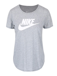 Tricou gri cu imprimeu cu logo Nike Tee-Icon Futura (Nike) 1