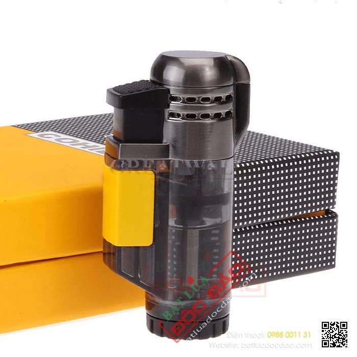 Bán bật lửa xì gà Cohiba chính hãng loại 3 tia lửa COB373 Bat-lua-cohiba-cob-373