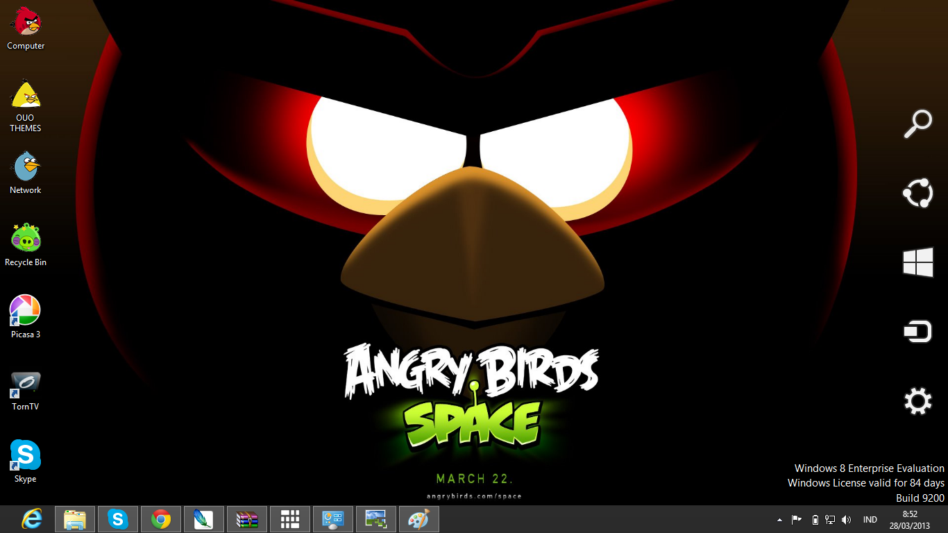 download gratis tema windows 7: Angry Birds Windows 8 Theme
