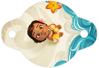 Moana Bebé: Imprimibles Gratis para Fiestas. Esta es para poner en las pajillas = pajitas = popotes.