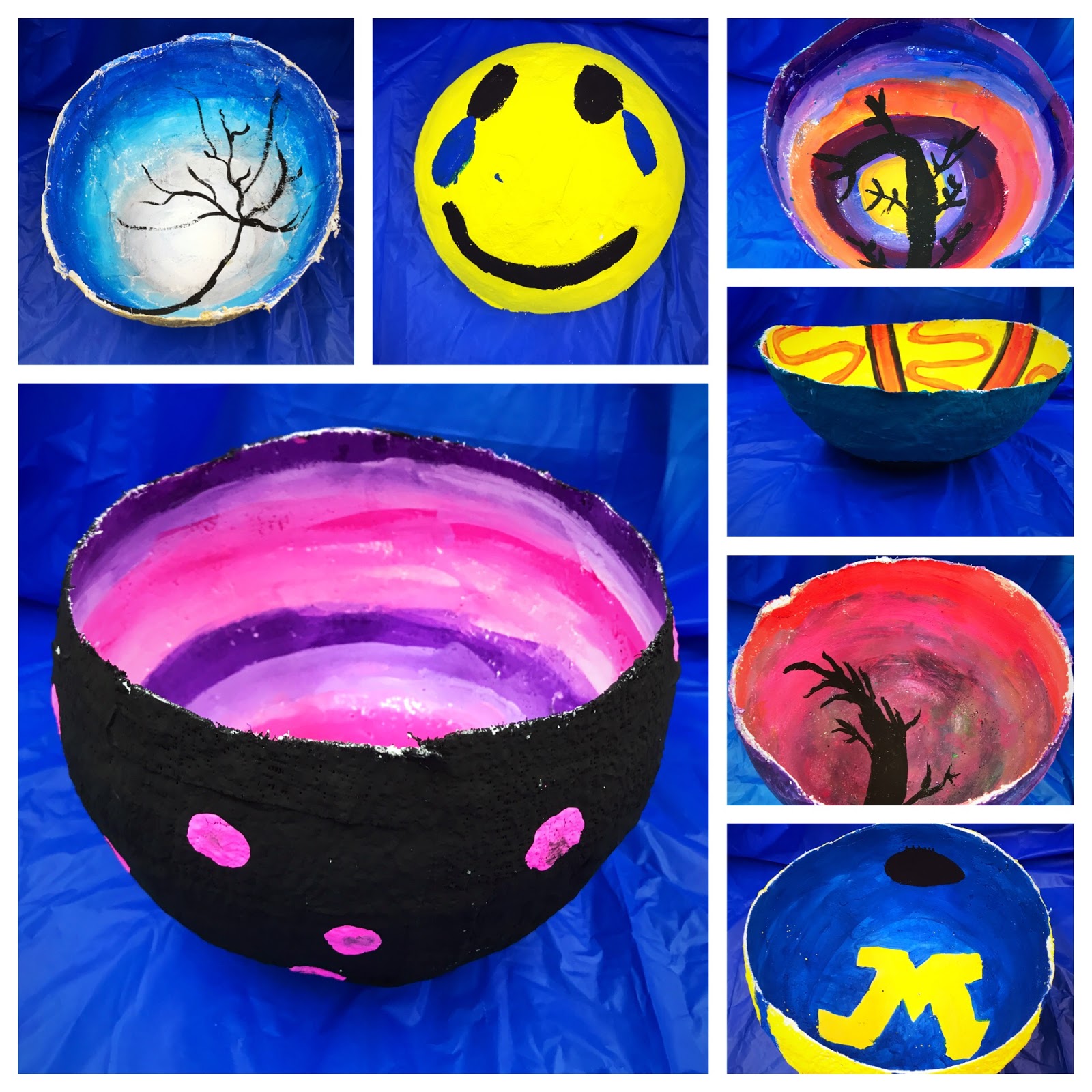 2 Soul Sisters Art Ed: Paper Mache Balloon Bowls