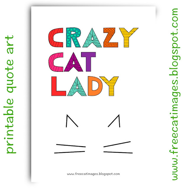 Free Cat Images Free Printable Cat Lady Print Freebie Free Cat Images Free Printable Cat Lady Print Freebie
