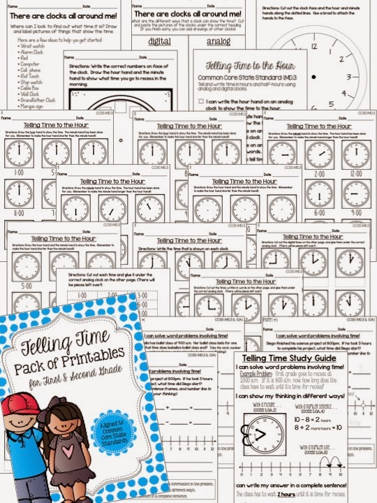 Primary Circus: Telling Time Printables: Now Updated!