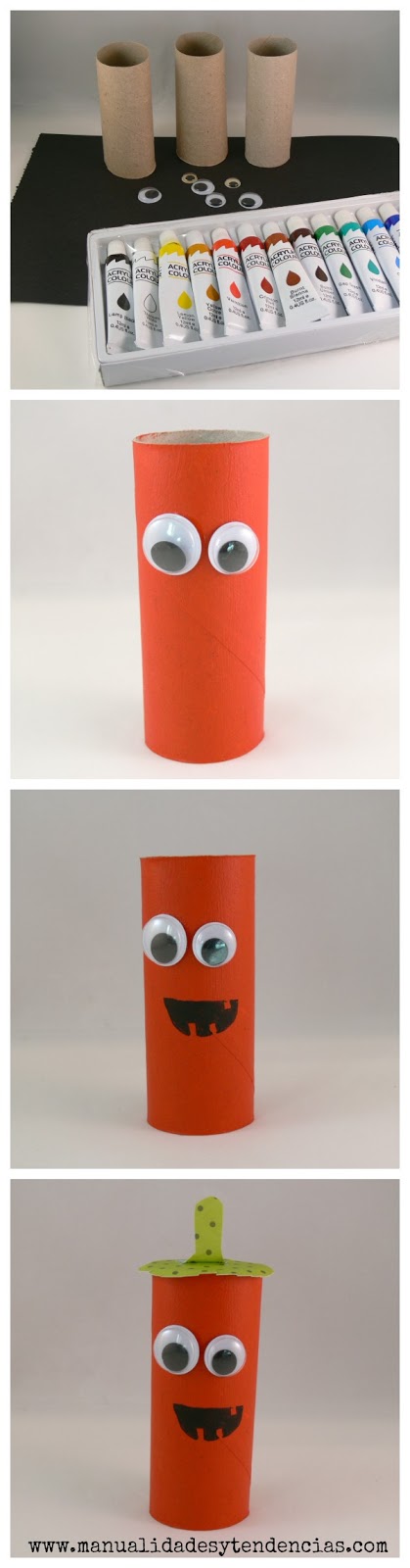 Halloween Monstruos Con Rollos De Papel Toilet Paper Roll Monsters Dulceros Halloween Manualidades Halloween Halloween