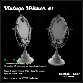 [Black Tulip] Mesh - Vintage Mirror #1