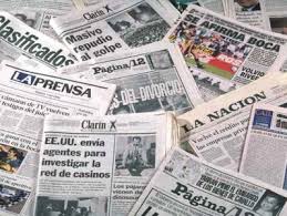 Diarios on line, nacionales, provinciales e internacionales