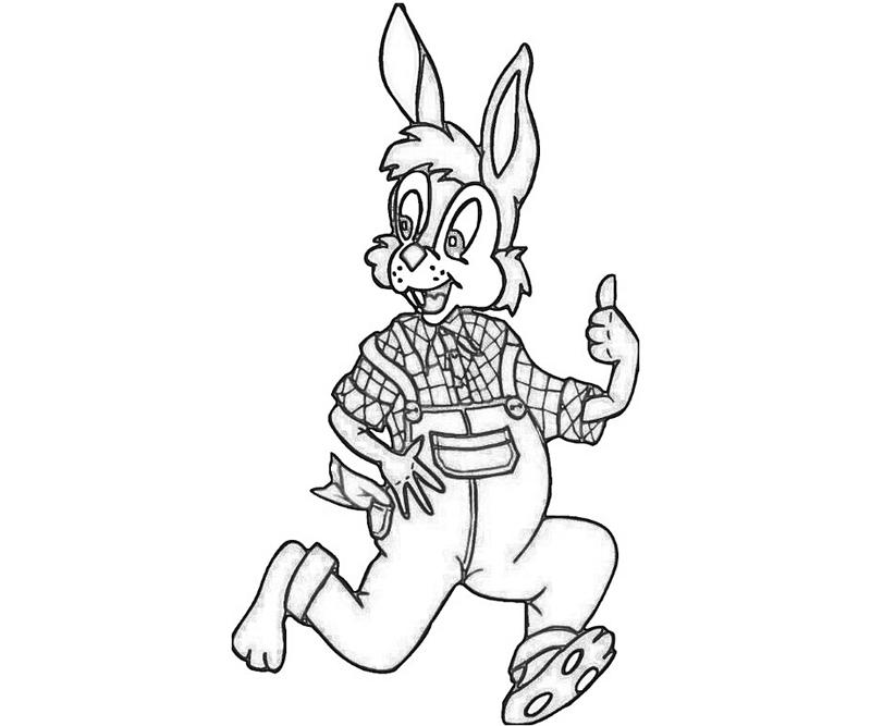 Brer Rabbit Playing How Coloring