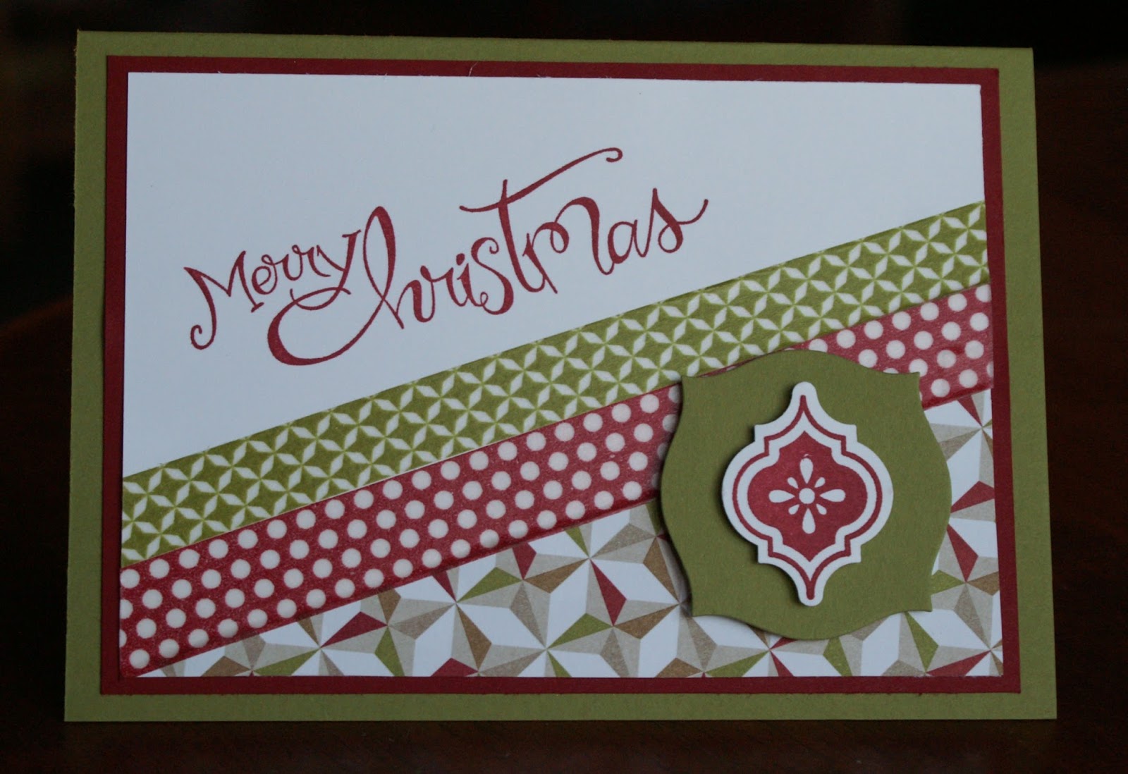 Alisons Crafts Washi Tape Christmas card