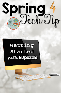 My fourth Spring Tech Tip is all about getting started with EDpuzzle, a free app that integrates with Google Classroom! With EDpuzzle, you can shorten clips, insert questions into the clips, and track whether students actually watch the clips. Click through to learn more and get a tutorial for setting it up! My fourth Spring Tech Tip is all about getting started with EDpuzzle, a free app that integrates with Google Classroom! With EDpuzzle, you can shorten clips, insert questions into the clips, and track whether students actually watch the clips. Click through to learn more and get a tutorial for setting it up!