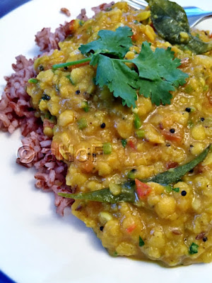 Toor Dal, Tomatoes, Spinach, Indian lentils