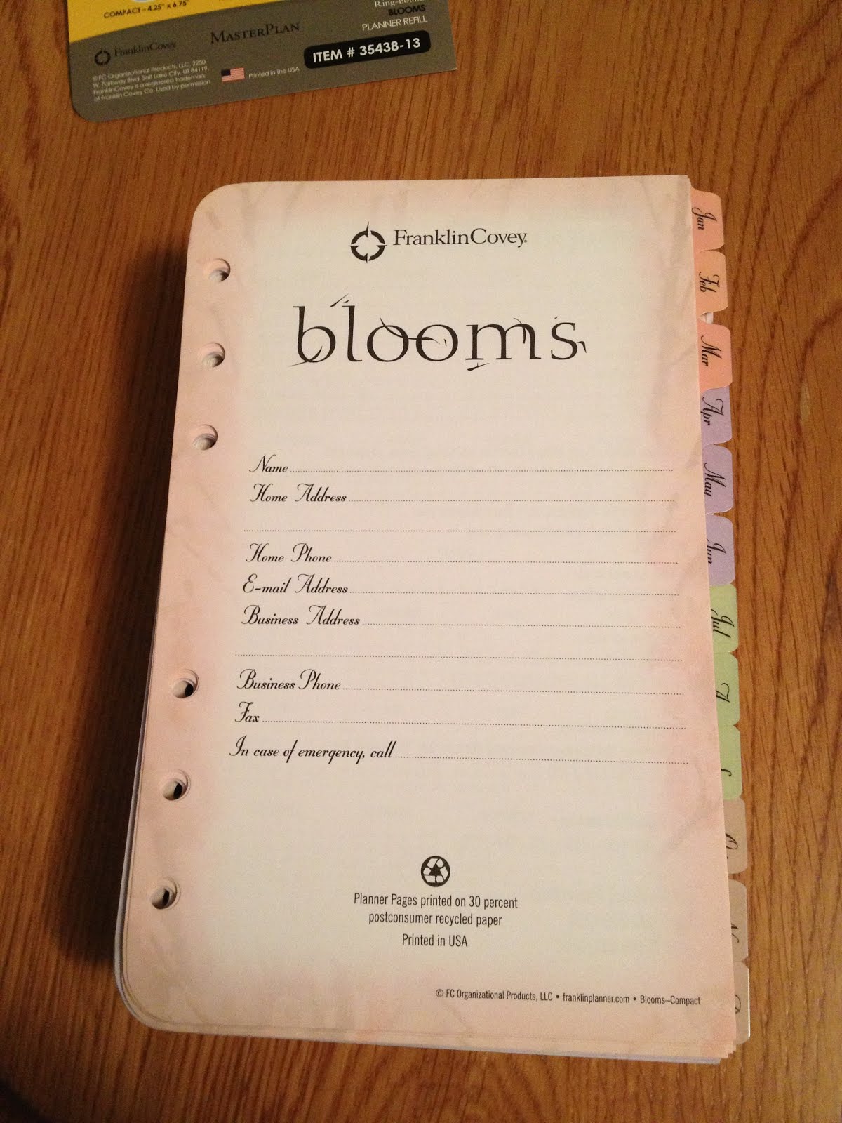 Simplicity Franklin Covey Refill