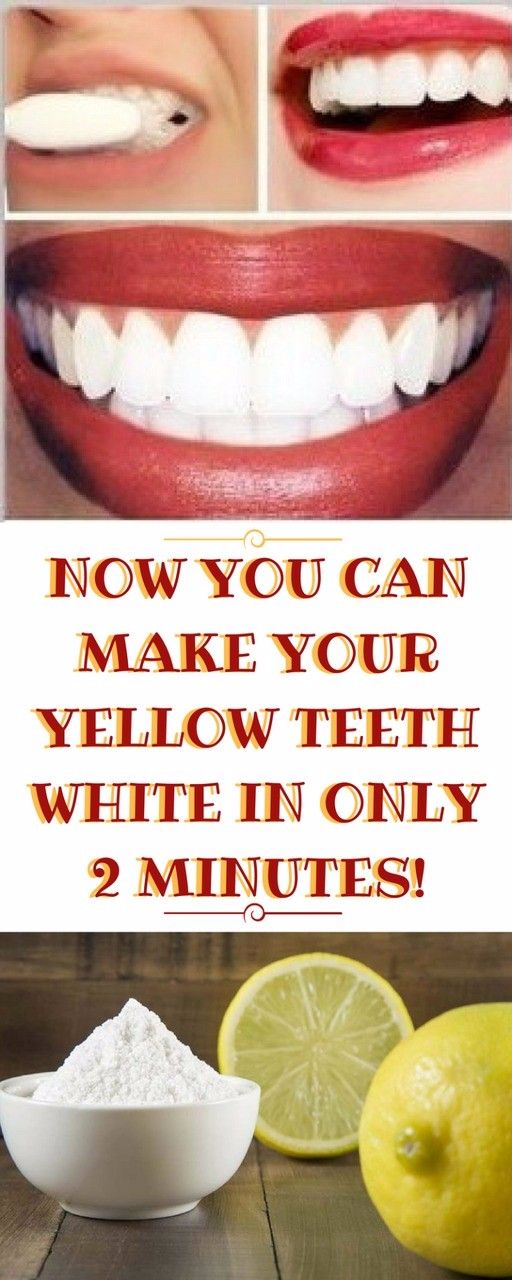 NOW YOU CAN MAKE YOUR YELLOW TEETH WHITE IN ONLY 2 MINUTES! HEALTHYLIFE
