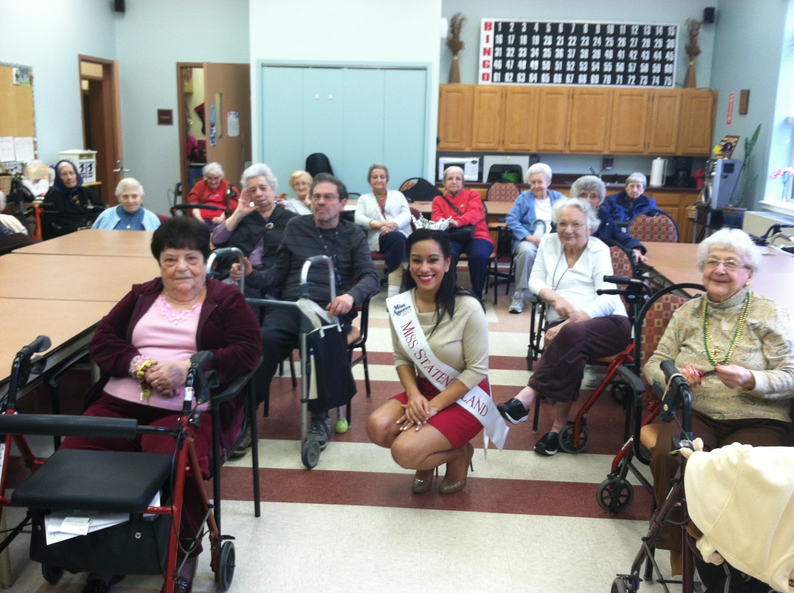 Miss Staten Island 2013 Eger Nursing Home Sing Along