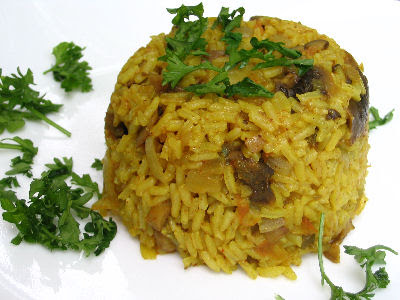 Mushroom Pulao Rice