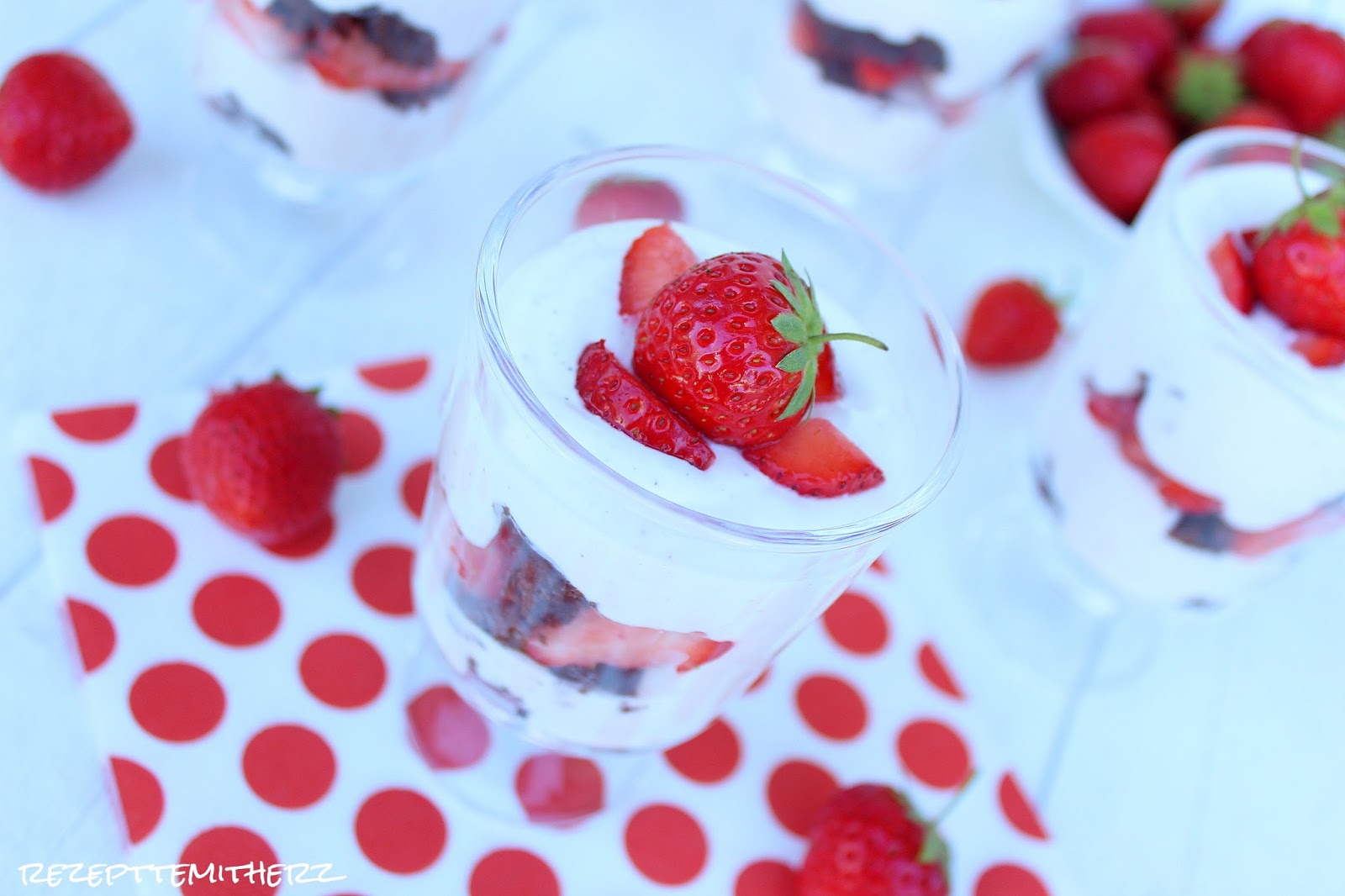 ErdbeerBrownieDessert,Brownies,ErdbeerDessert,Thermomix Rezept