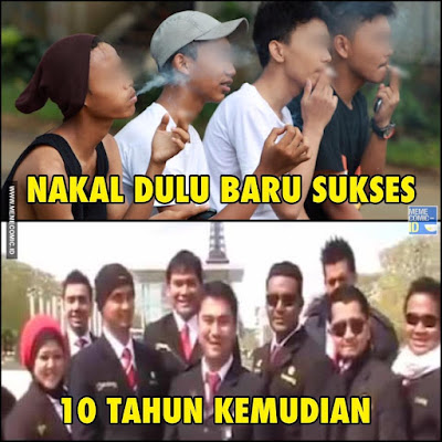 10 Meme 'Nakal Dulu Baru Sukses' Ini Nyindir Kids Zaman Now, Bikin Ngakak!