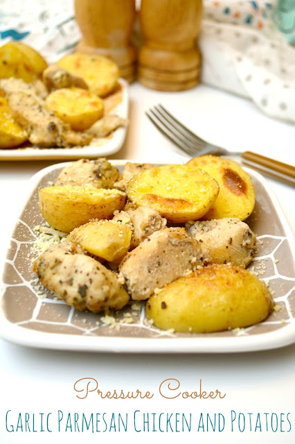 garlic parmesan chicken and potatoes