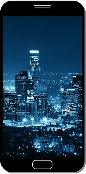 Los Angeles Bleu Nuit - Fond d'Écran en QHD pour Mobile