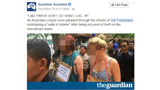 Hukum Adat Berbicara, Arak Turis Pencuri, Warga Gili Trawangan Jadi Viral di Media Luar Negeri Hukum Adat Berbicara, Arak Turis Pencuri, Warga Gili Trawangan Jadi Viral di Media Luar Negeri