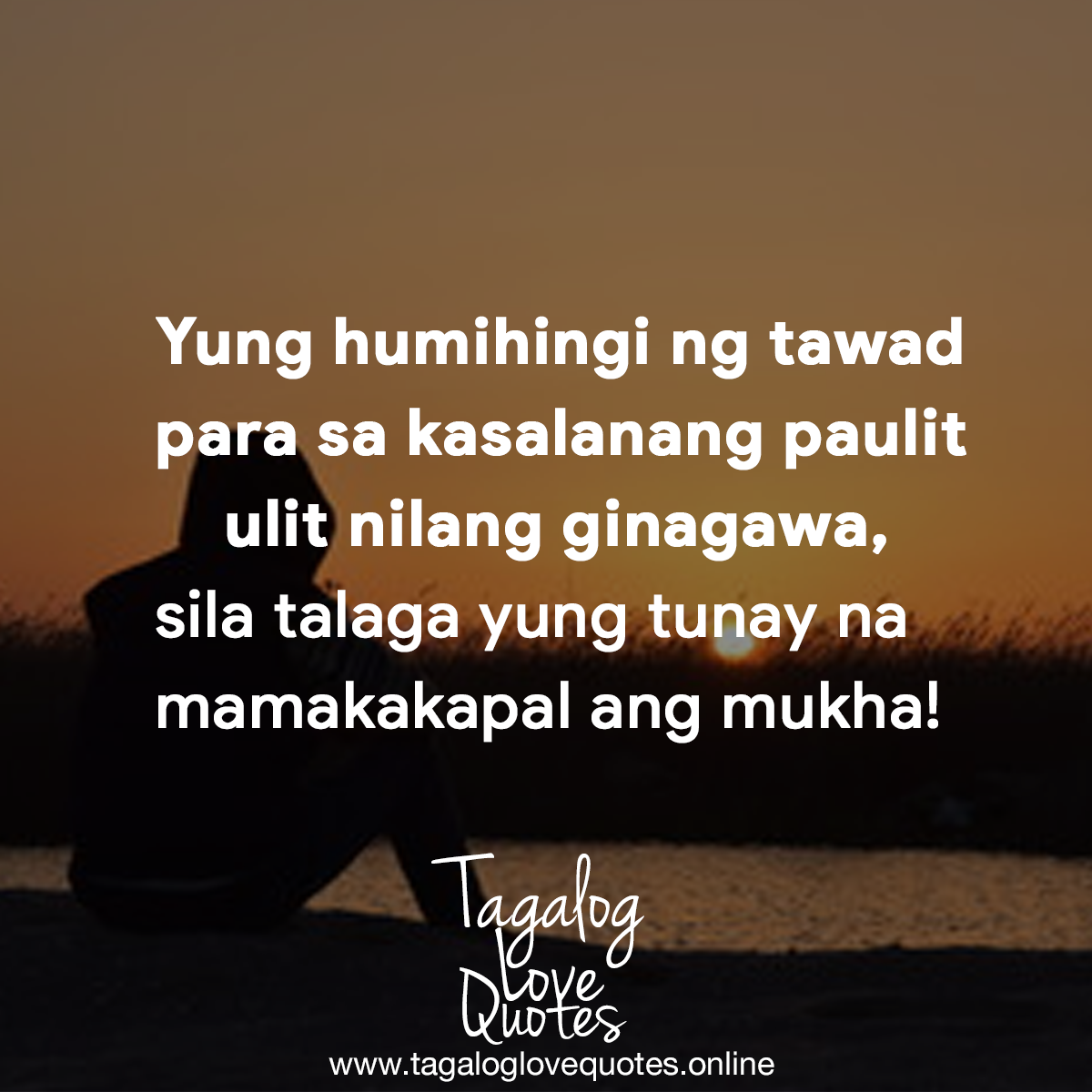 Yung humihingi ng tawad para sa kasalanang paulit ulit nilang ginagawa