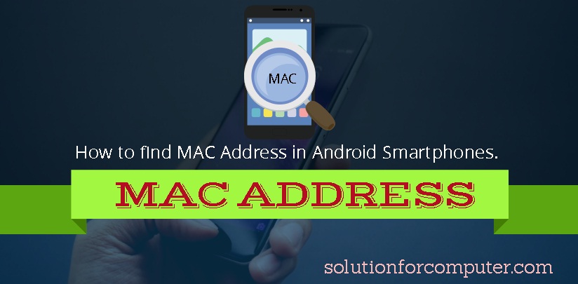 how to find my phones mac address android