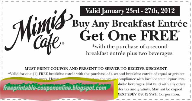 Mimi's cafe coupons 2019
