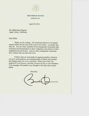 Letter from President Obama