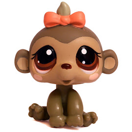 Littlest Pet Shop 3-pack Scenery Monkey (#1593) Pet
