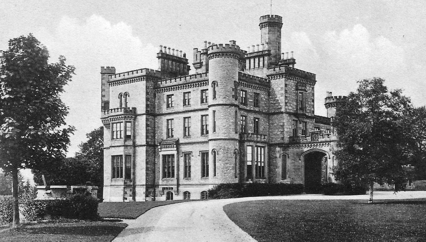 Tour Scotland Old Photograph Drummuir Castle Scotland