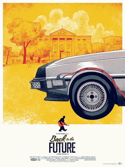 Zurück in die Zukunft - DeLorean Triptychon Poster