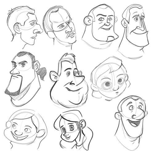 Learning drawing principles: faces, poses
