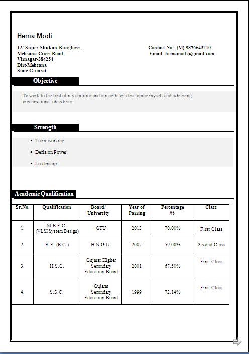 Resume Center