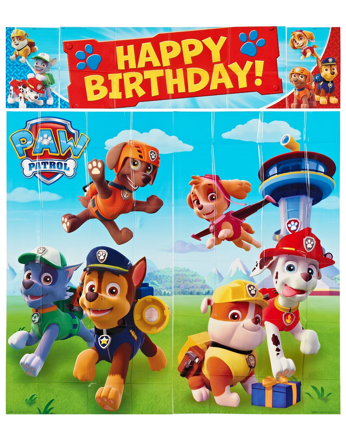 Paw Patrol Wall Decorations, Giant 5 Piece Set