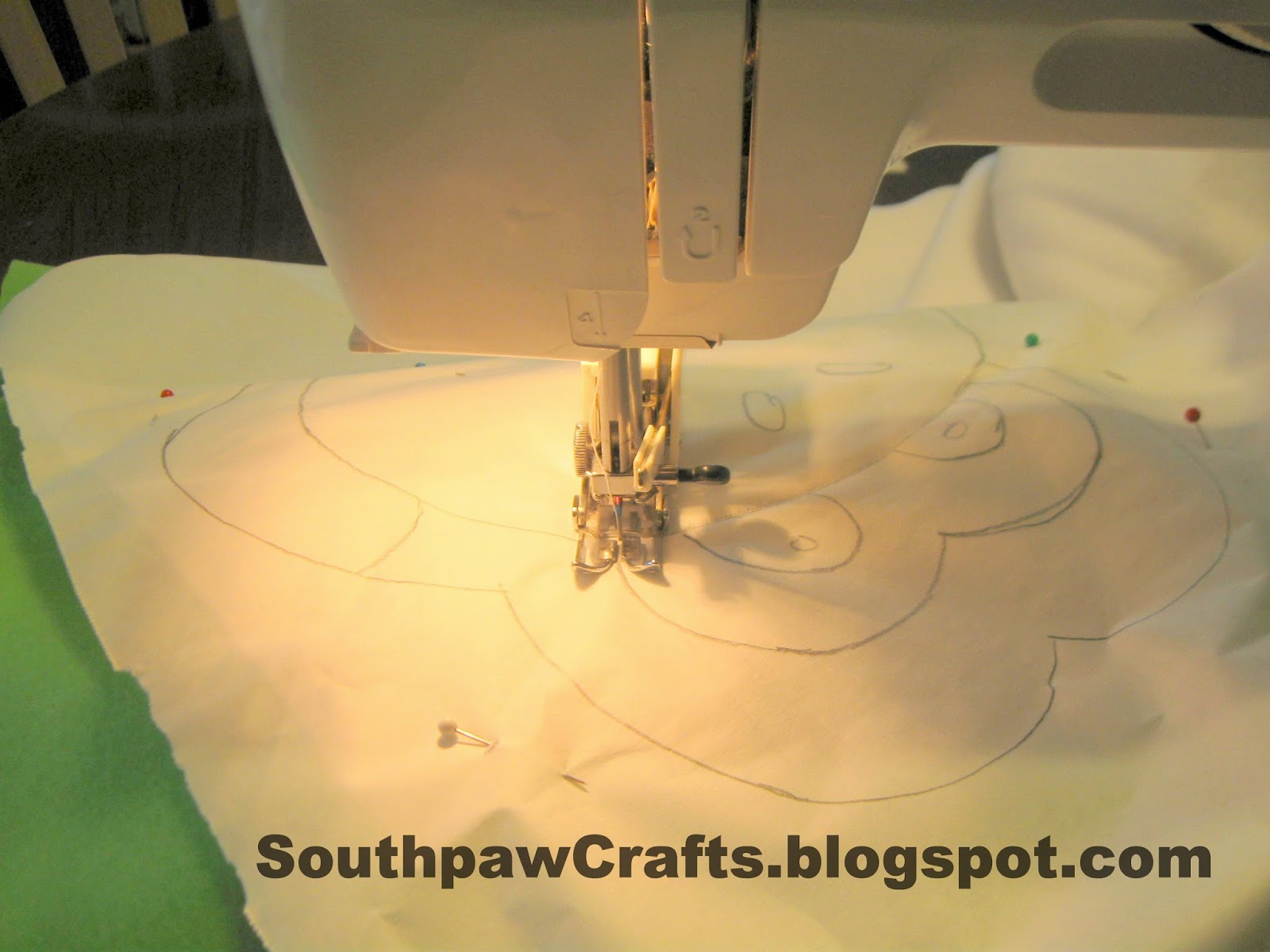 Southpaw Crafts Fleece on Fleece Applique Tutorial