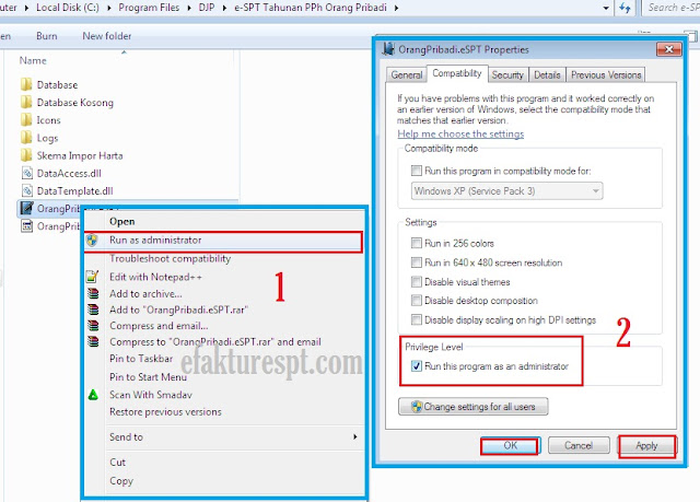 eSPT Tahunan PPh OP 1.6 Error Operation Must Use an Updateable Query