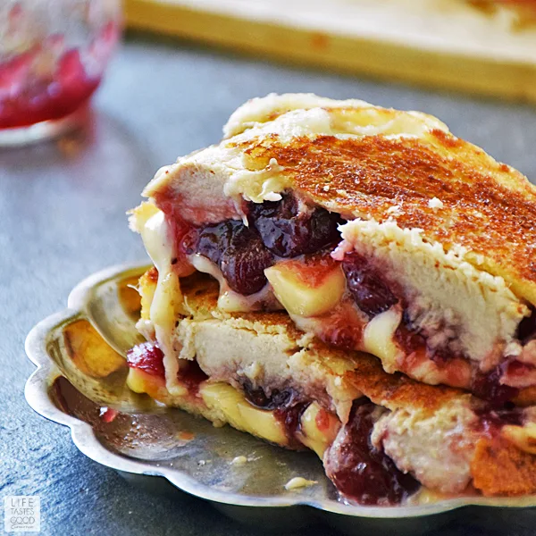 Turkey Grilled Cheese with Cranberry Brie