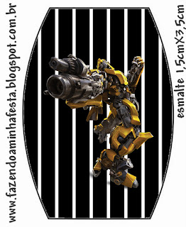 Transformers: Etiquetas para Candy Bar para Imprimir Gratis. Para poner en esmaltes de uñas.