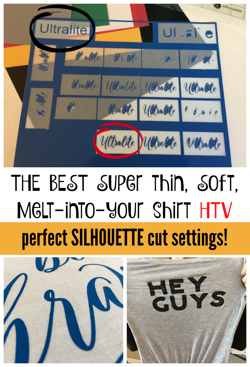 Thin and Soft Heat Transfer Vinyl! The Best Cut Settings for Ultralite HTV  - Silhouette School