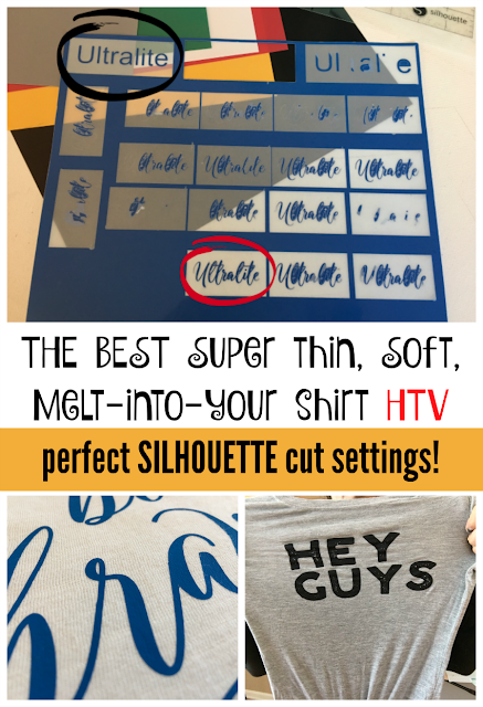 cut settings, silhouette cameo, silhouette heat transfer vinyl, easyweed