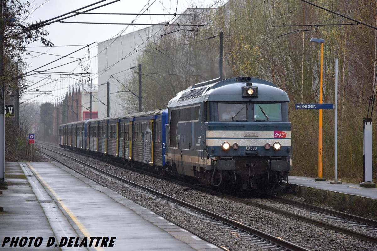 LA PASSION DU TRAIN En gare de Ronchin , ce Mercredi 28 Mars , avec